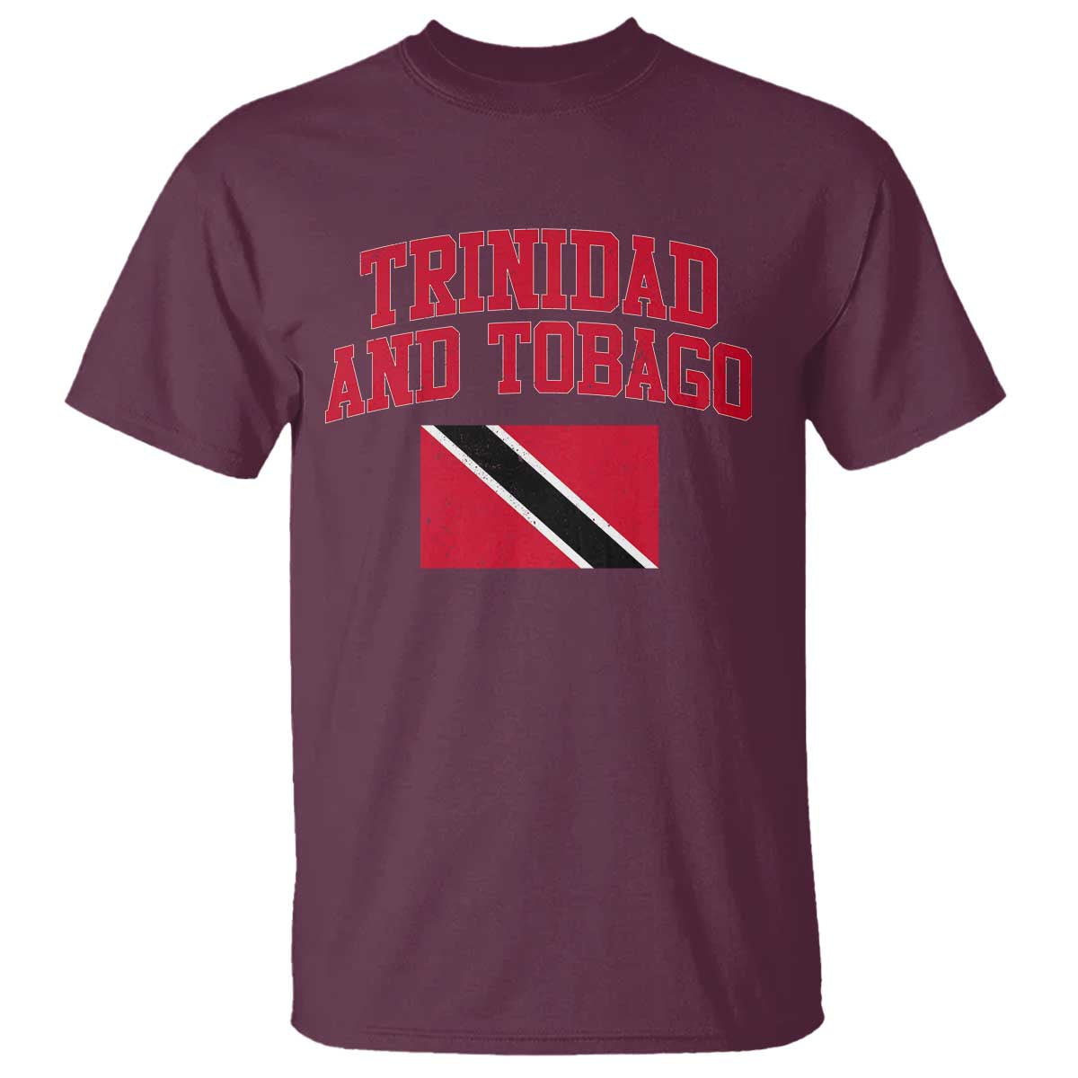 Trinidad And Tobago Athletic Throwback Design T Shirt Vintage Trinidadian Flag