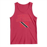 Trinidad And Tobago Athletic Throwback Design Tank Top Vintage Trinidadian Flag