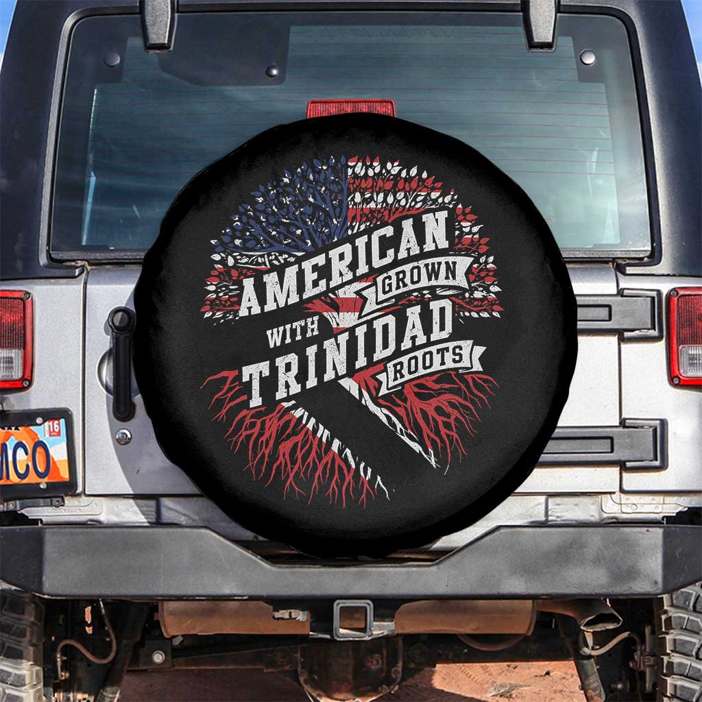 American Grown WIth Trinidad Roots Spare Tire Cover Proud Trinidadian and Tobagonian Americans