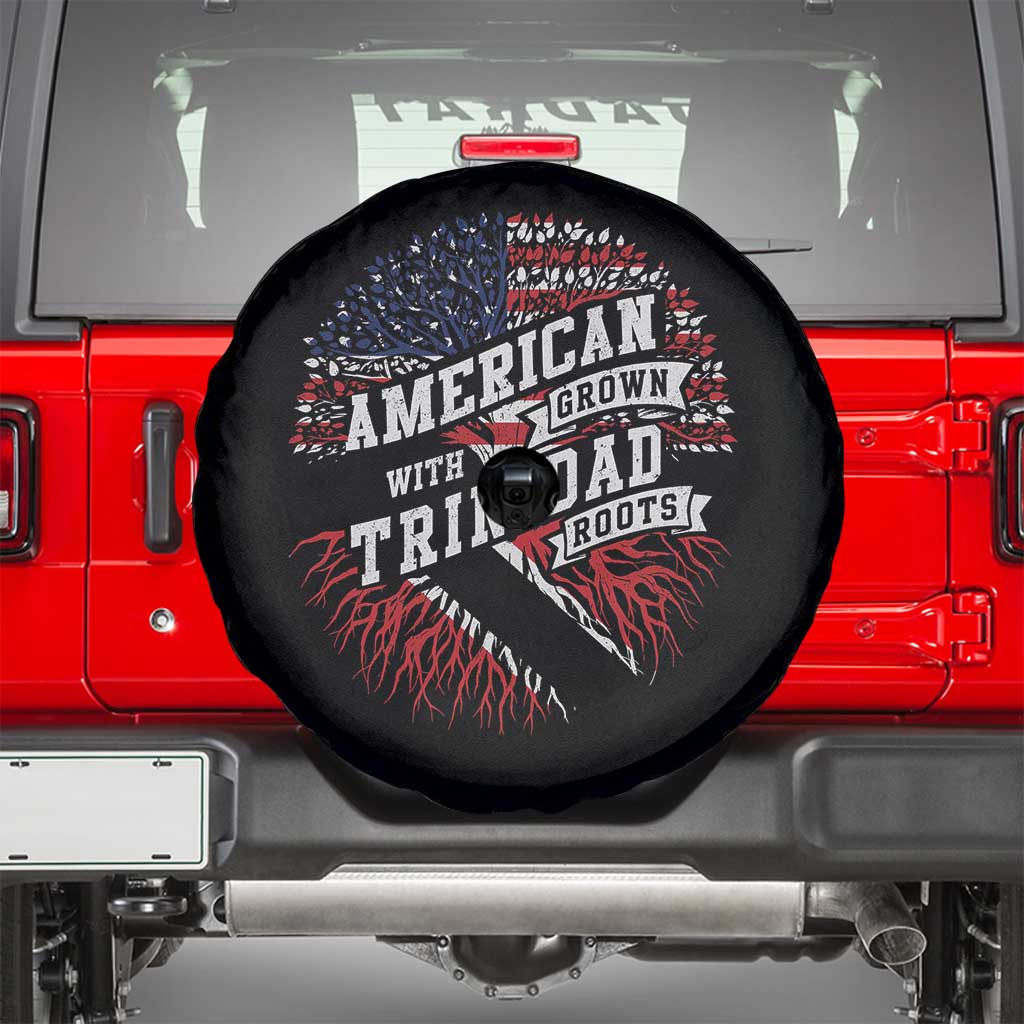 American Grown WIth Trinidad Roots Spare Tire Cover Proud Trinidadian and Tobagonian Americans