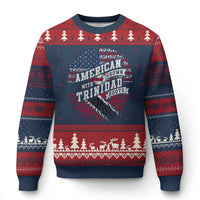 American Grown WIth Trinidad Roots Ugly Christmas Sweater Proud Trinidadian and Tobagonian Americans