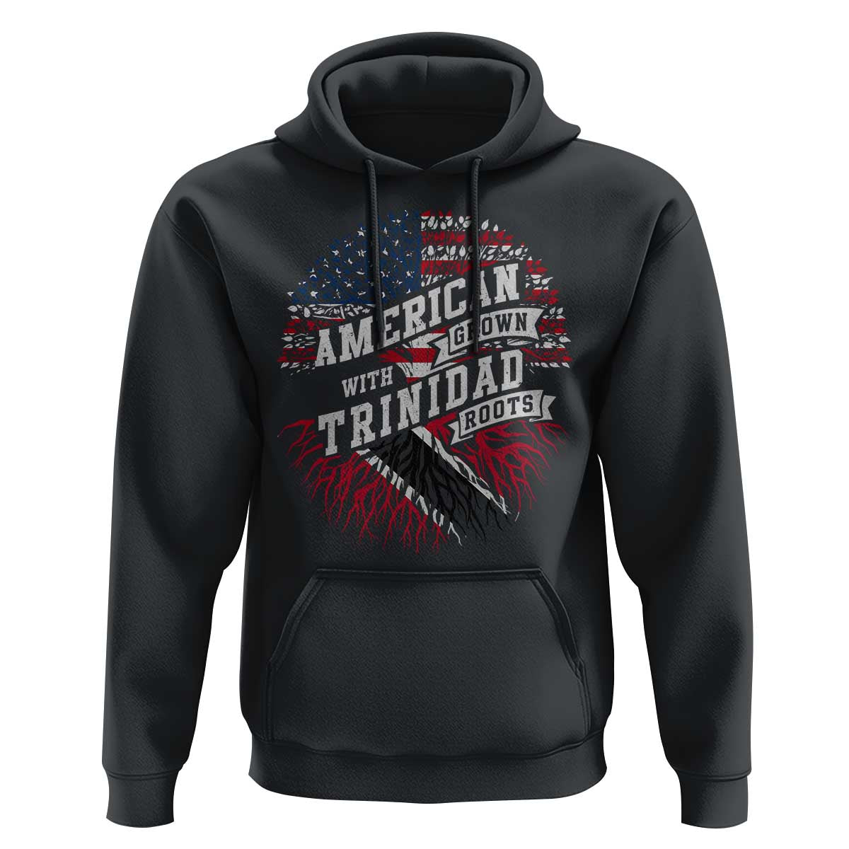 American Grown WIth Trinidad Roots Hoodie Proud Trinidadian and Tobagonian Americans