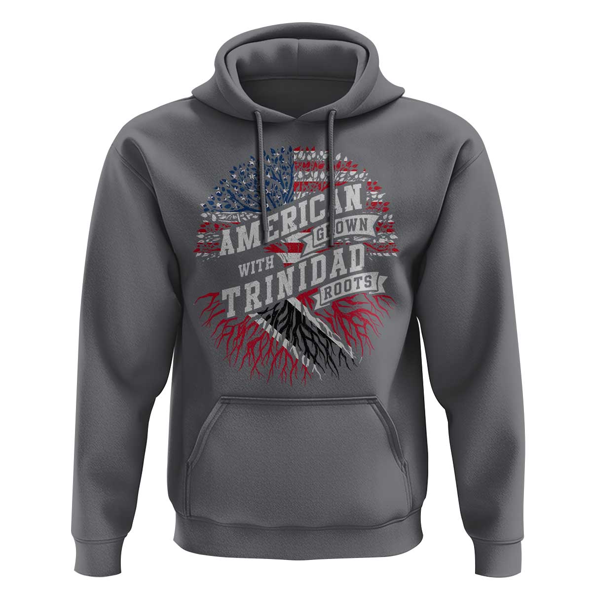 American Grown WIth Trinidad Roots Hoodie Proud Trinidadian and Tobagonian Americans