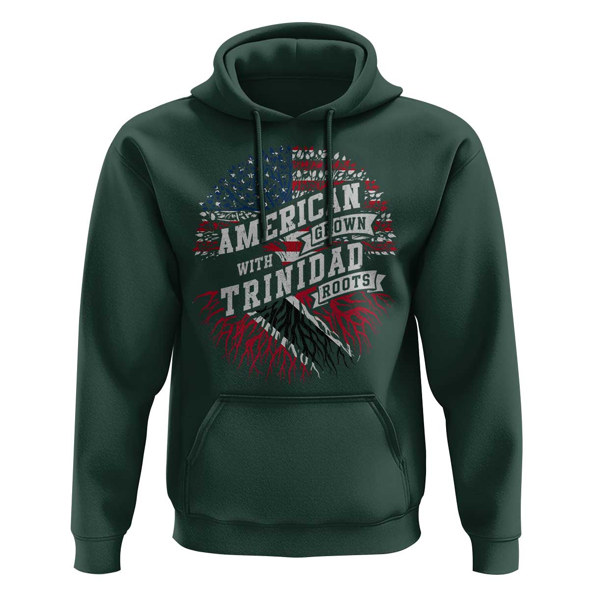 American Grown WIth Trinidad Roots Hoodie Proud Trinidadian and Tobagonian Americans