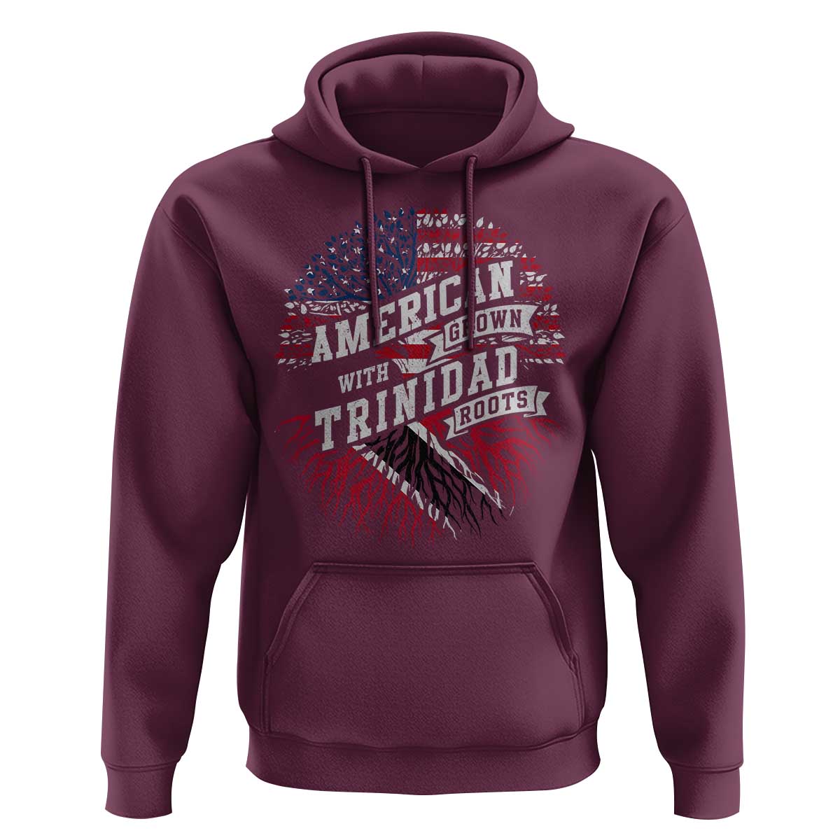 American Grown WIth Trinidad Roots Hoodie Proud Trinidadian and Tobagonian Americans