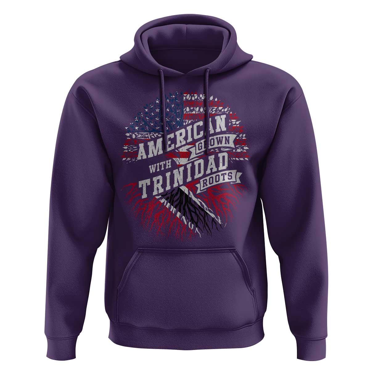 American Grown WIth Trinidad Roots Hoodie Proud Trinidadian and Tobagonian Americans