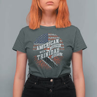American Grown WIth Trinidad Roots T Shirt For Women Proud Trinidadian and Tobagonian Americans