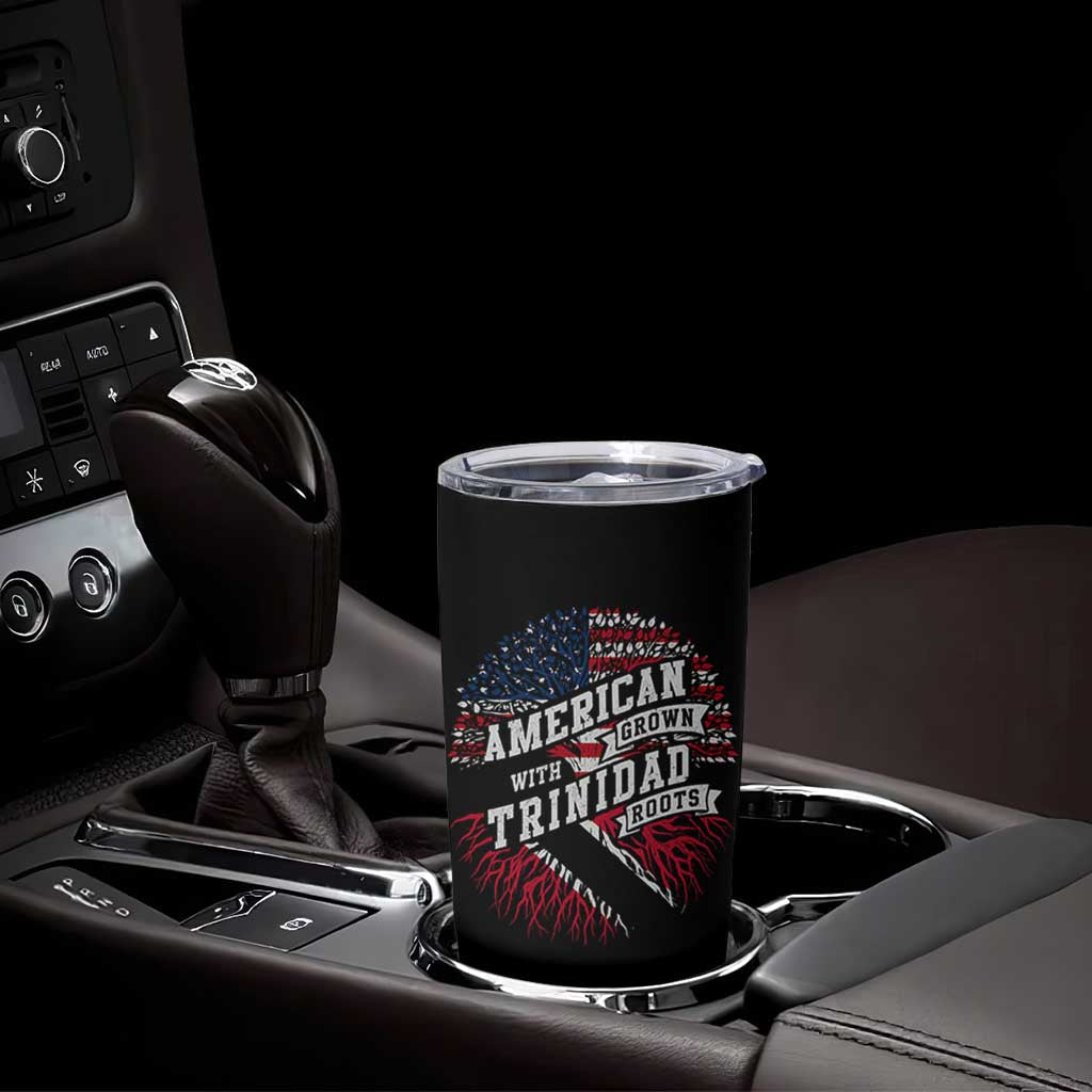 American Grown WIth Trinidad Roots Tumbler Cup Proud Trinidadian and Tobagonian Americans