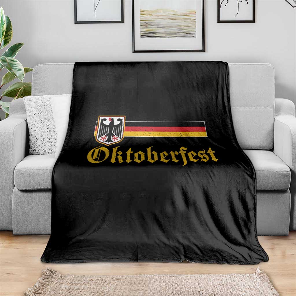 Oktoberfest German Bundesadler Coat of Arms Throw Blanket Bavarian Drinking Festival