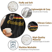 Oktoberfest German Bundesadler Coat of Arms Throw Blanket Bavarian Drinking Festival