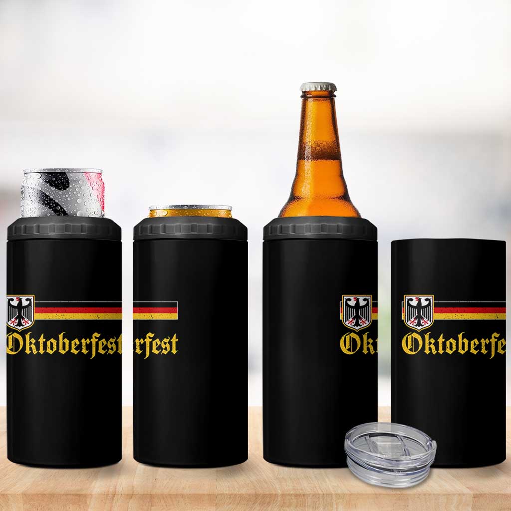 Oktoberfest German Bundesadler Coat of Arms 4 in 1 Can Cooler Tumbler Bavarian Drinking Festival