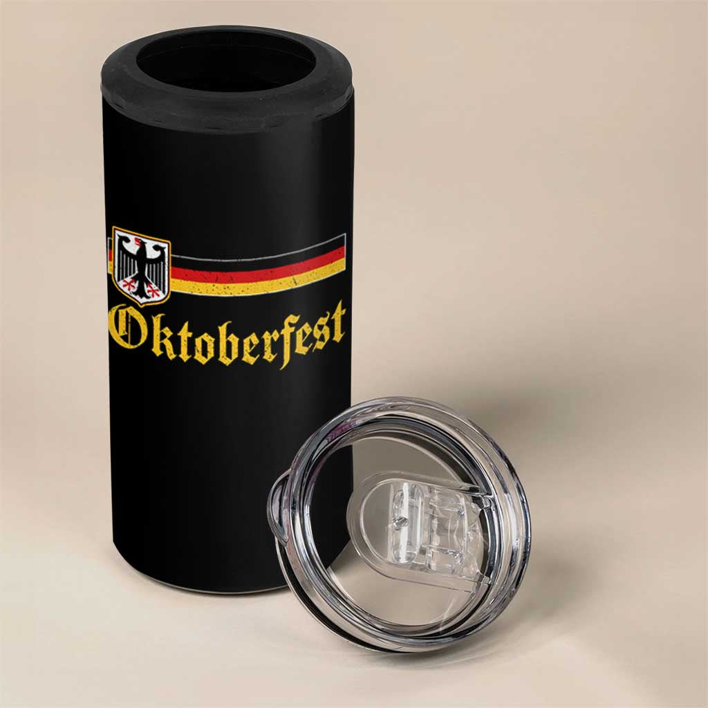 Oktoberfest German Bundesadler Coat of Arms 4 in 1 Can Cooler Tumbler Bavarian Drinking Festival