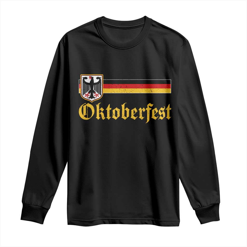 Oktoberfest German Bundesadler Coat of Arms Long Sleeve Shirt Bavarian Drinking Festival