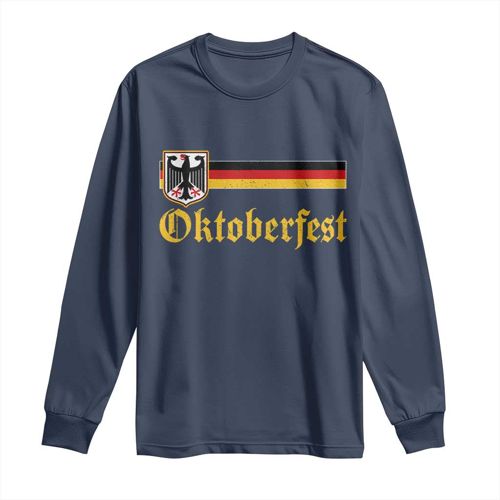 Oktoberfest German Bundesadler Coat of Arms Long Sleeve Shirt Bavarian Drinking Festival