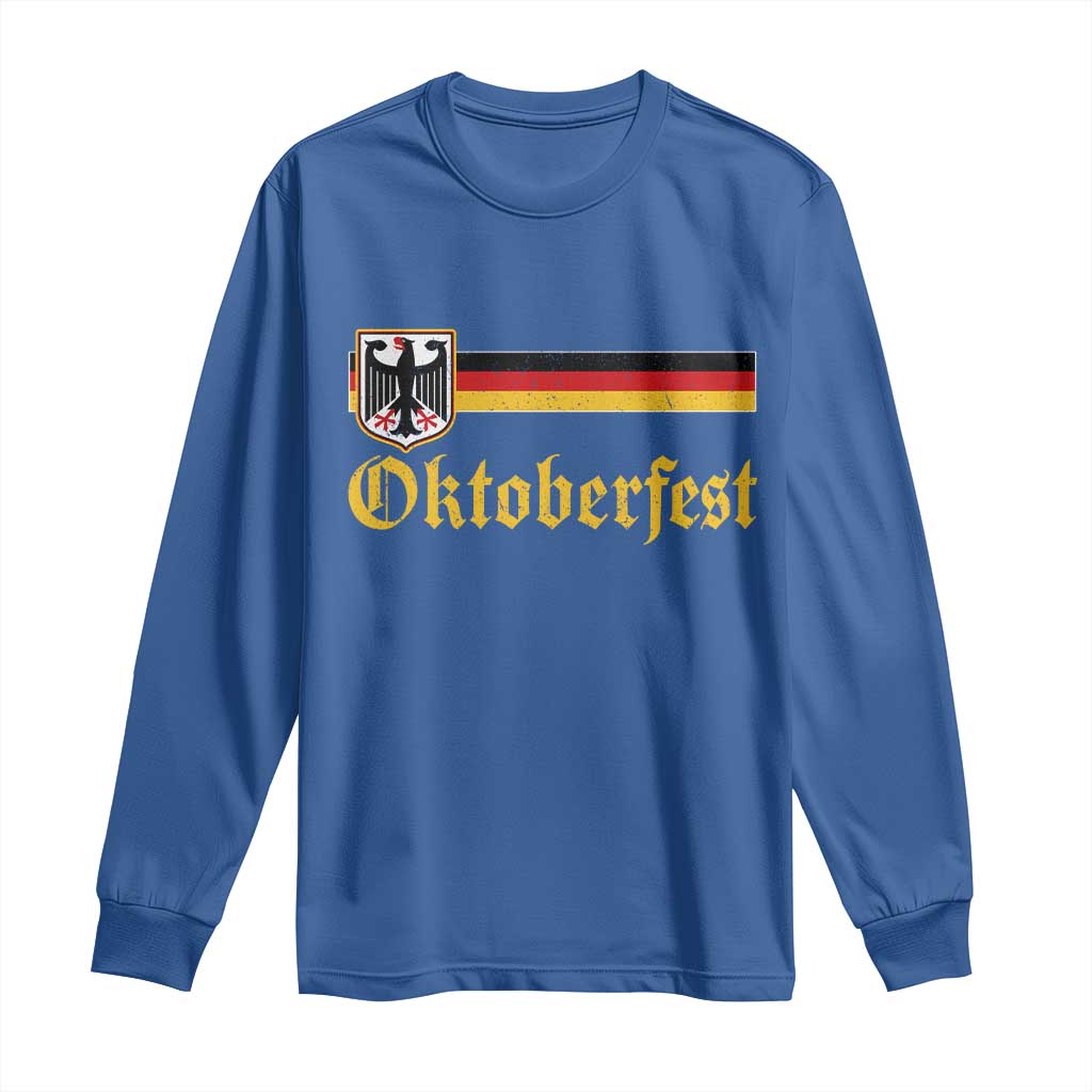 Oktoberfest German Bundesadler Coat of Arms Long Sleeve Shirt Bavarian Drinking Festival