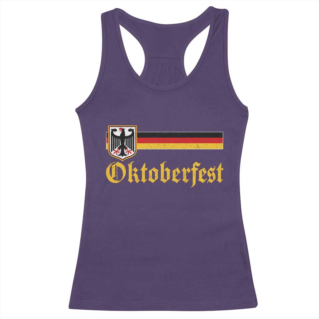 Oktoberfest German Bundesadler Coat of Arms Racerback Tank Top Bavarian Drinking Festival