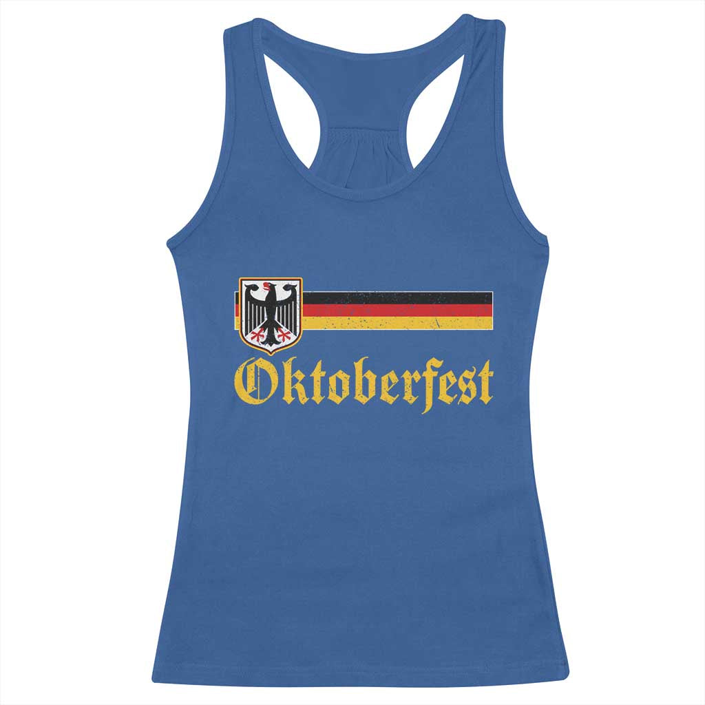 Oktoberfest German Bundesadler Coat of Arms Racerback Tank Top Bavarian Drinking Festival