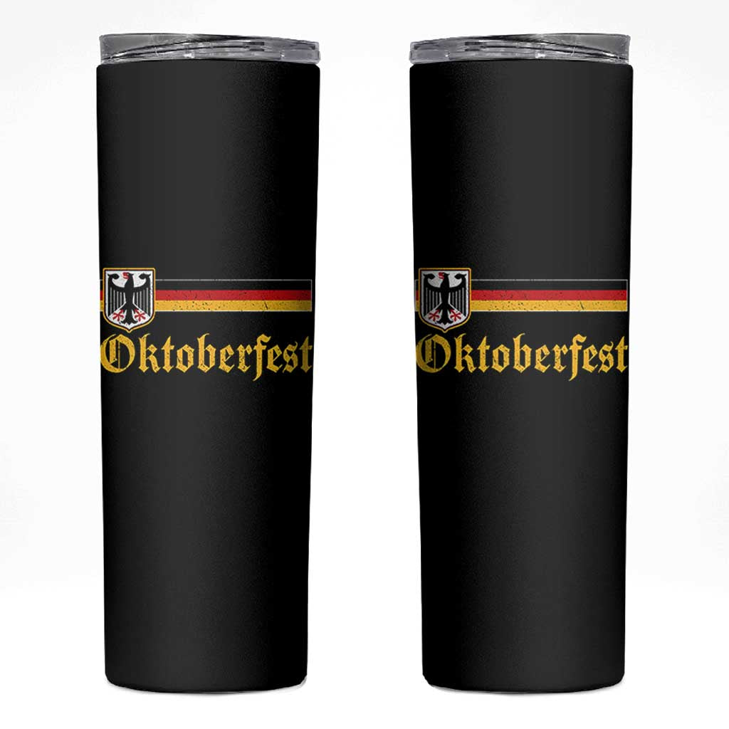 Oktoberfest German Bundesadler Coat of Arms Skinny Tumbler Bavarian Drinking Festival