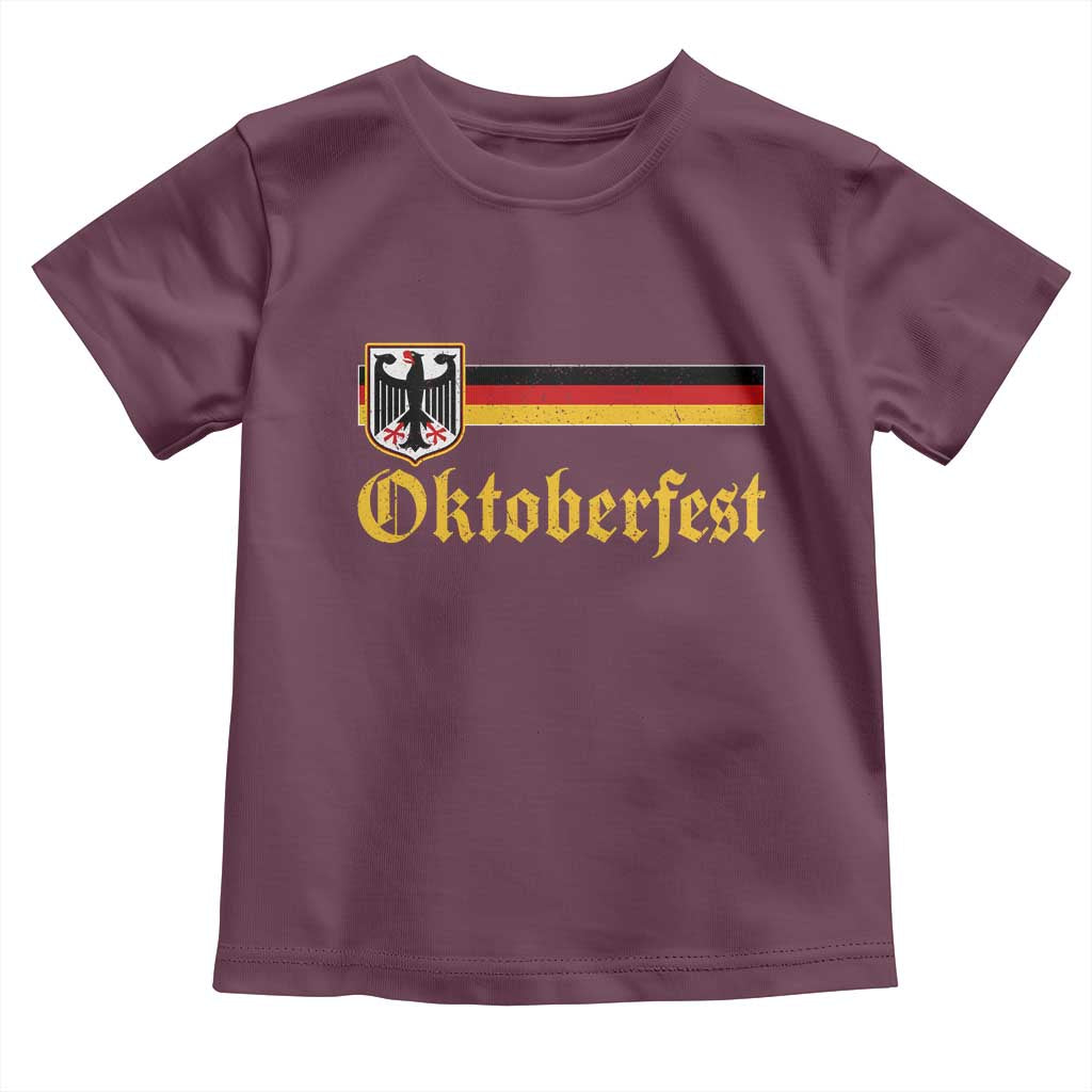 Oktoberfest German Bundesadler Coat of Arms Toddler T Shirt Bavarian Drinking Festival