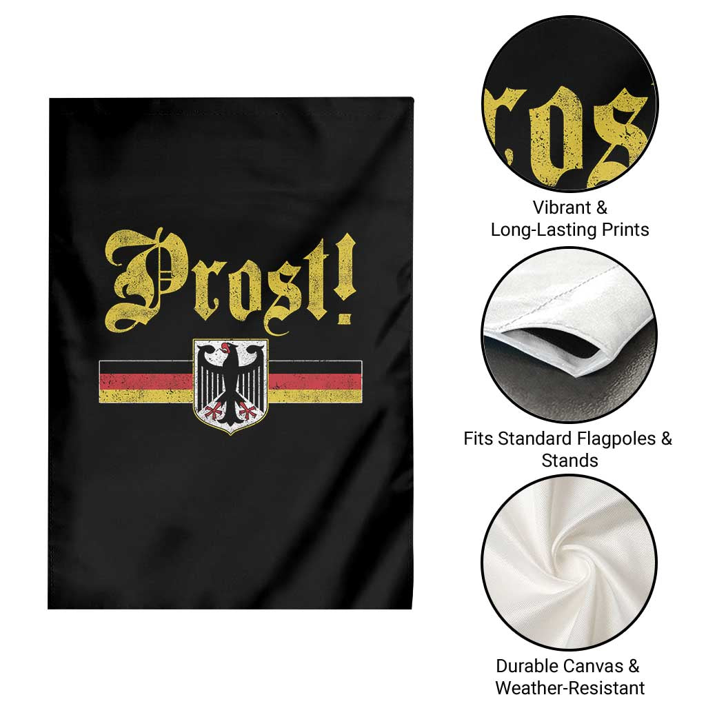 Prost Oktoberfest Beer Drinking Garden Flag German Flag Bundesadler Coat of Arms