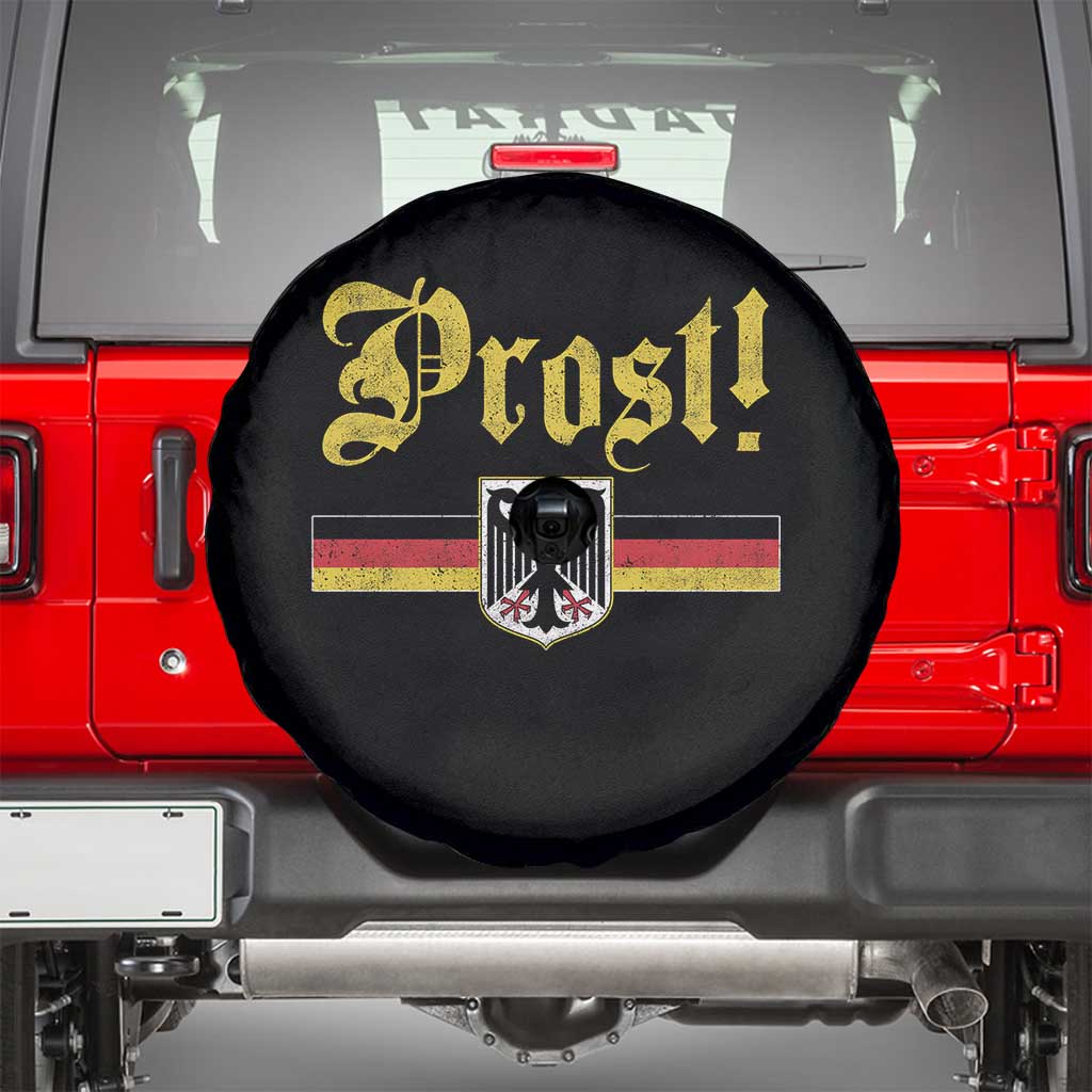 Prost Oktoberfest Beer Drinking Spare Tire Cover German Flag Bundesadler Coat of Arms