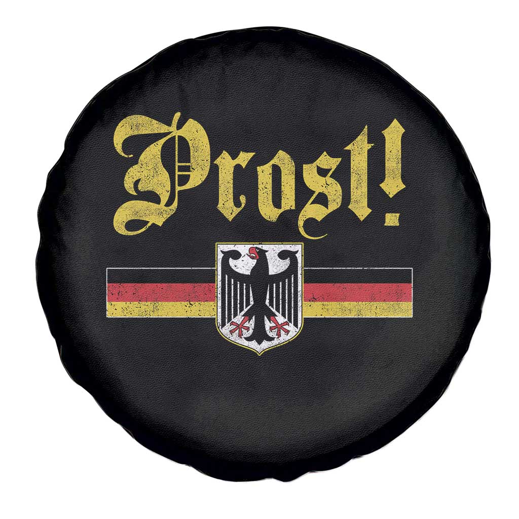 Prost Oktoberfest Beer Drinking Spare Tire Cover German Flag Bundesadler Coat of Arms