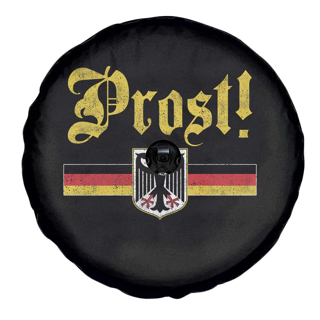 Prost Oktoberfest Beer Drinking Spare Tire Cover German Flag Bundesadler Coat of Arms