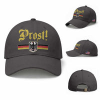 Prost Oktoberfest Beer Drinking Baseball Cap German Flag Bundesadler Coat of Arms
