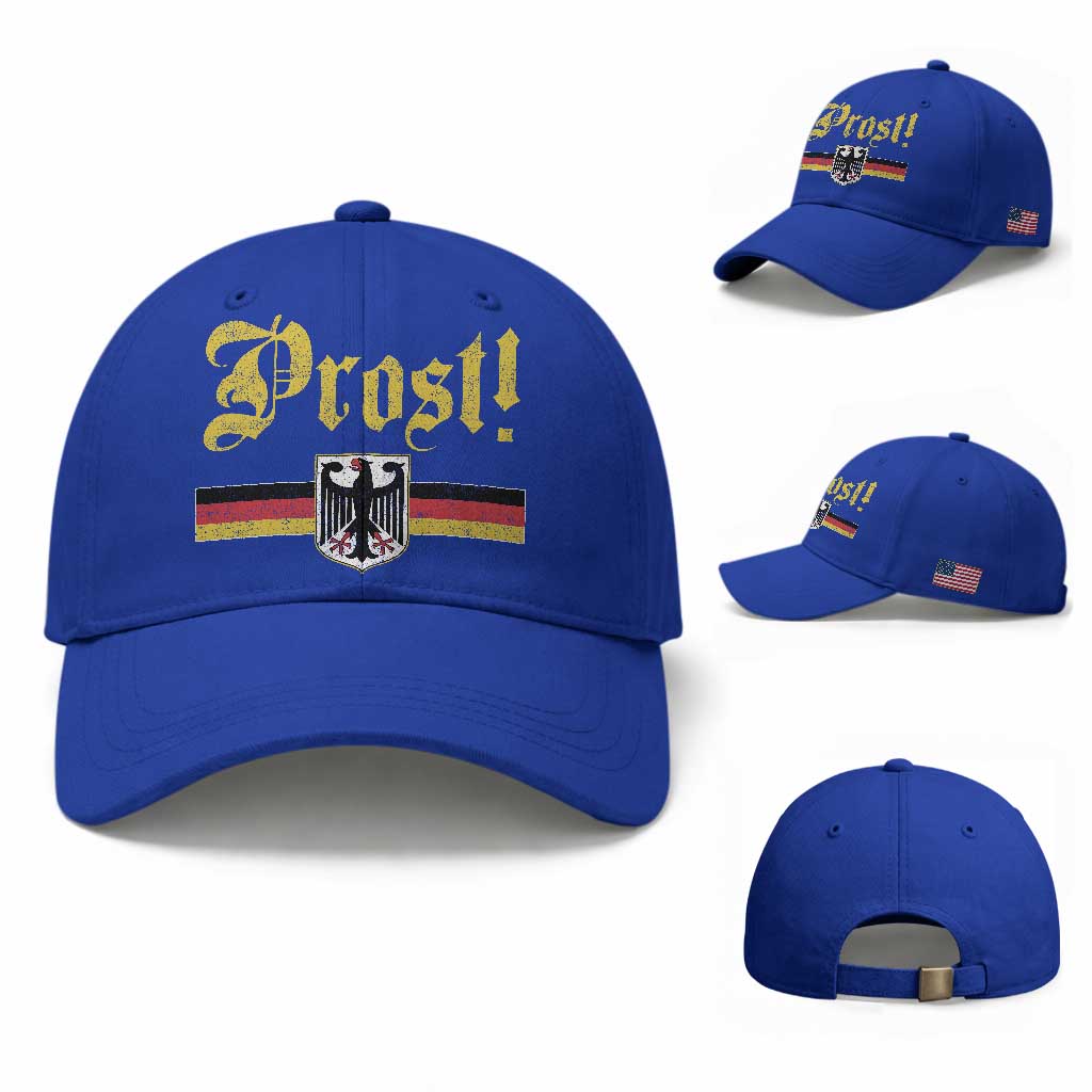 Prost Oktoberfest Beer Drinking Baseball Cap German Flag Bundesadler Coat of Arms