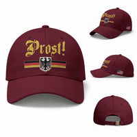 Prost Oktoberfest Beer Drinking Baseball Cap German Flag Bundesadler Coat of Arms