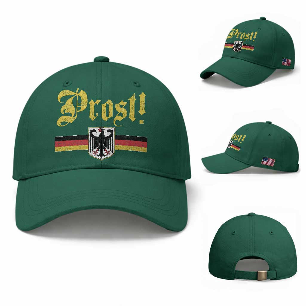 Prost Oktoberfest Beer Drinking Baseball Cap German Flag Bundesadler Coat of Arms
