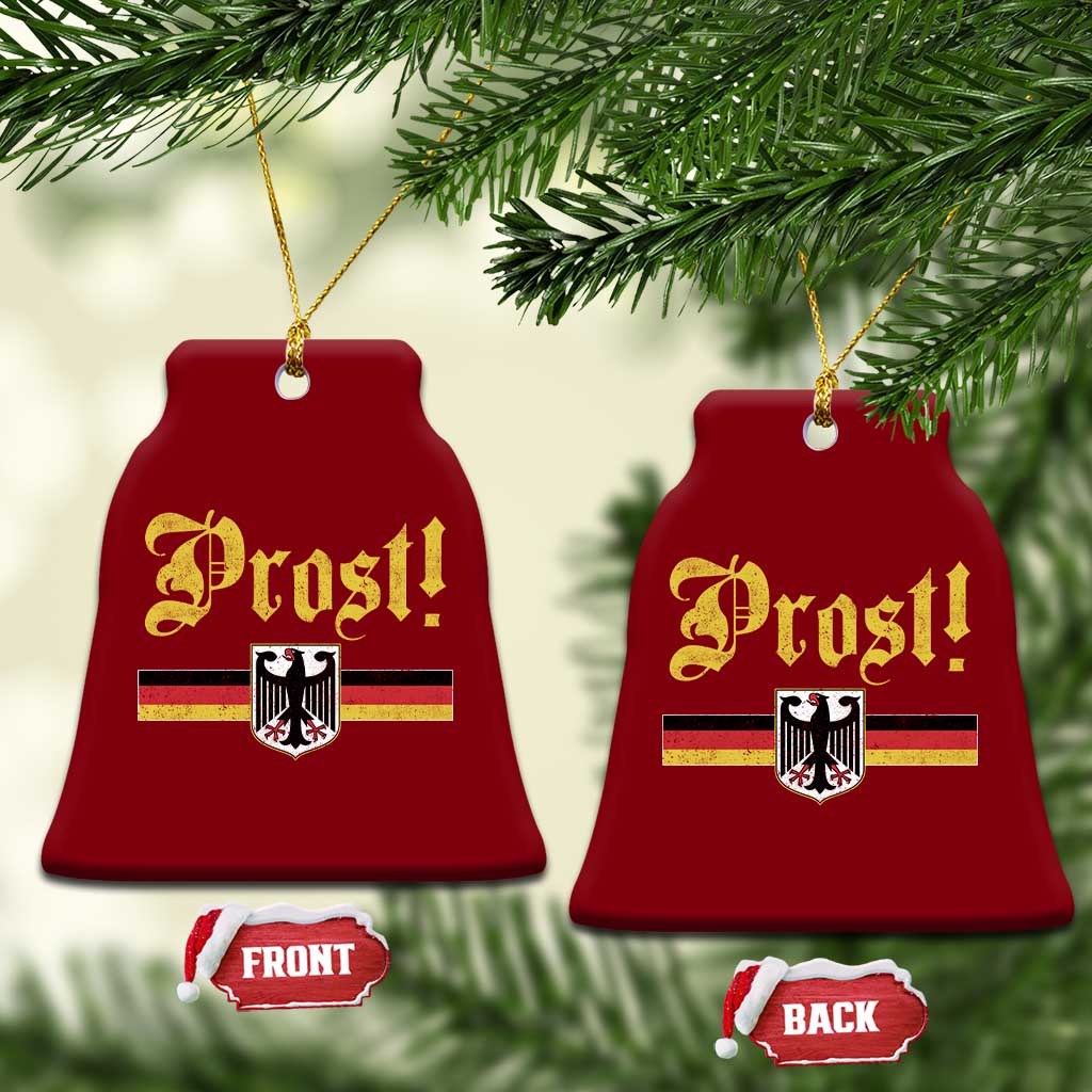 Prost Oktoberfest Beer Drinking Ceramic Ornament German Flag Bundesadler Coat of Arms