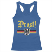 Prost Oktoberfest Beer Drinking Racerback Tank Top German Flag Bundesadler Coat of Arms