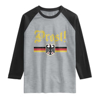 Prost Oktoberfest Beer Drinking Raglan Shirt German Flag Bundesadler Coat of Arms