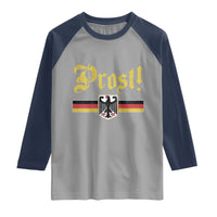Prost Oktoberfest Beer Drinking Raglan Shirt German Flag Bundesadler Coat of Arms