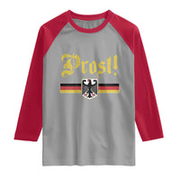 Prost Oktoberfest Beer Drinking Raglan Shirt German Flag Bundesadler Coat of Arms