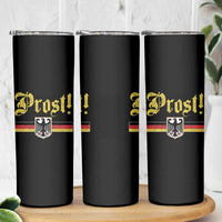 Prost Oktoberfest Beer Drinking Skinny Tumbler German Flag Bundesadler Coat of Arms