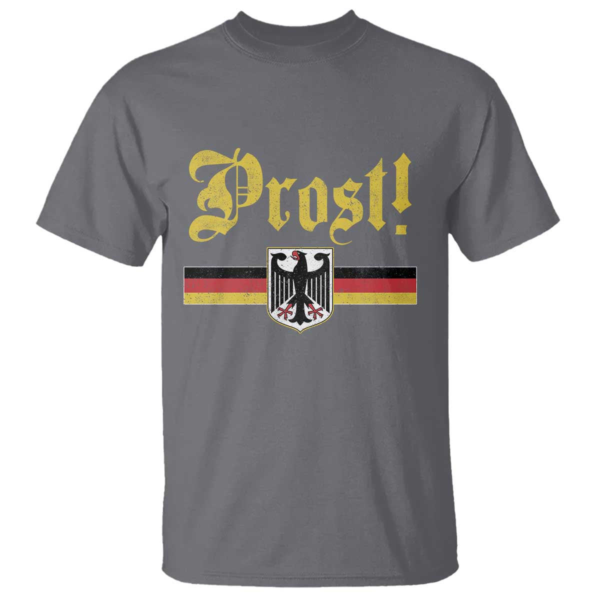 Prost Oktoberfest Beer Drinking T Shirt German Flag Bundesadler Coat of Arms