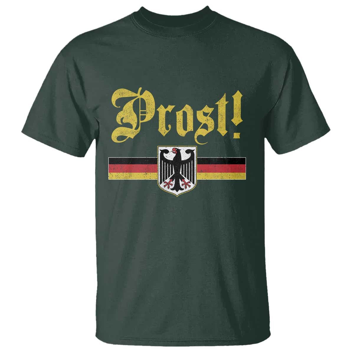 Prost Oktoberfest Beer Drinking T Shirt German Flag Bundesadler Coat of Arms