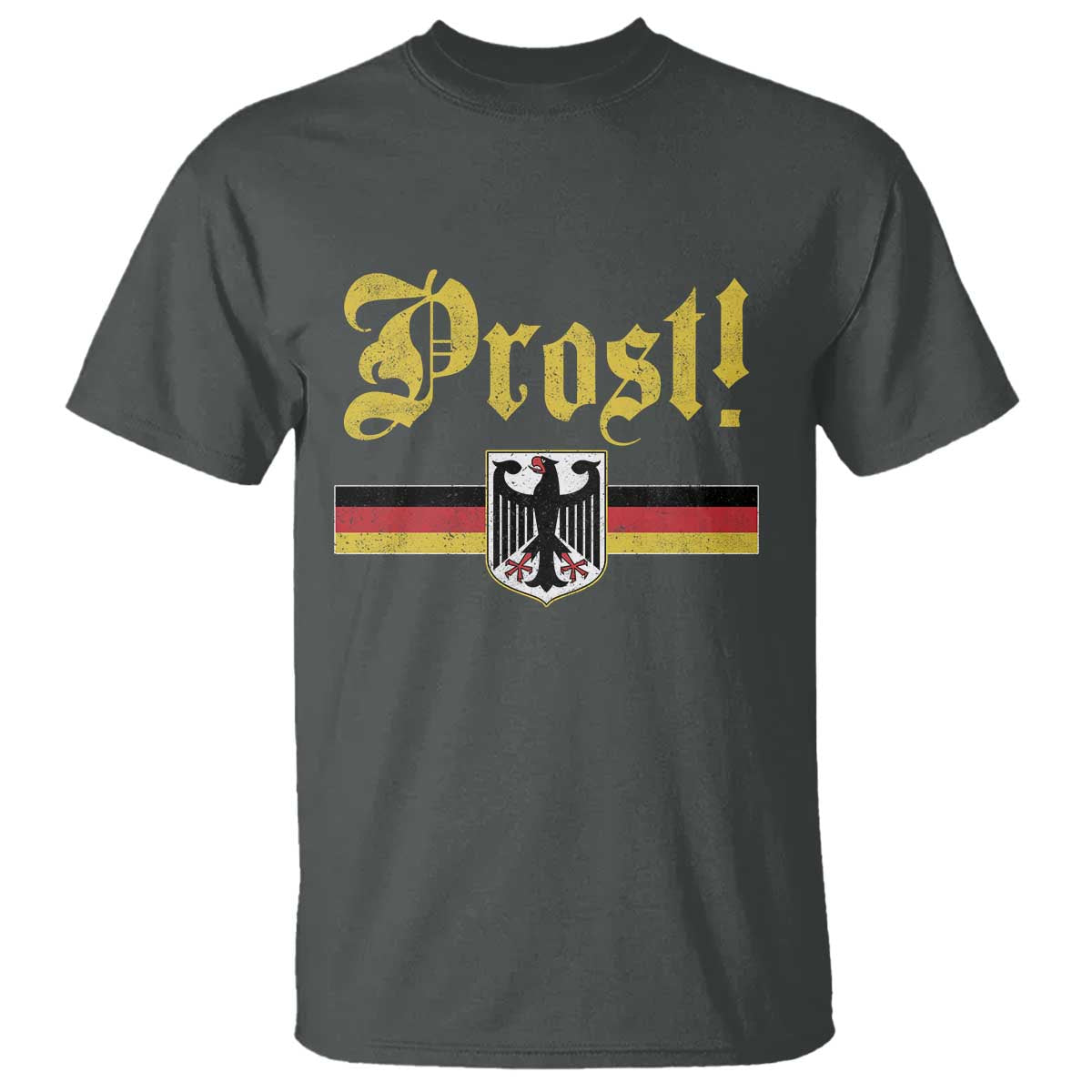 Prost Oktoberfest Beer Drinking T Shirt German Flag Bundesadler Coat of Arms
