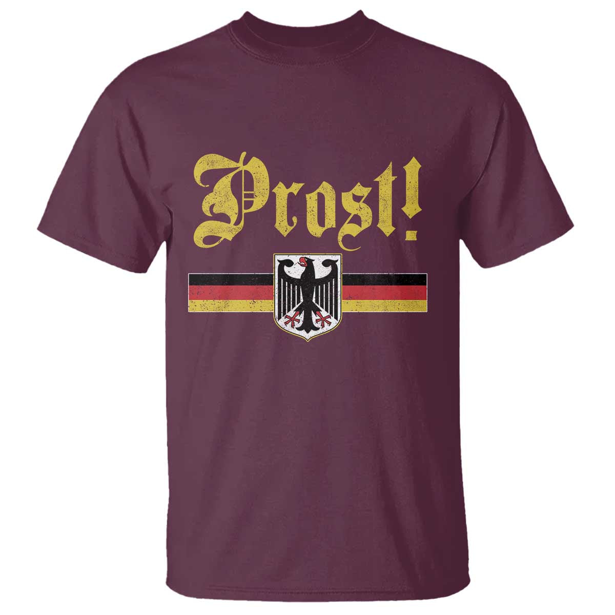 Prost Oktoberfest Beer Drinking T Shirt German Flag Bundesadler Coat of Arms
