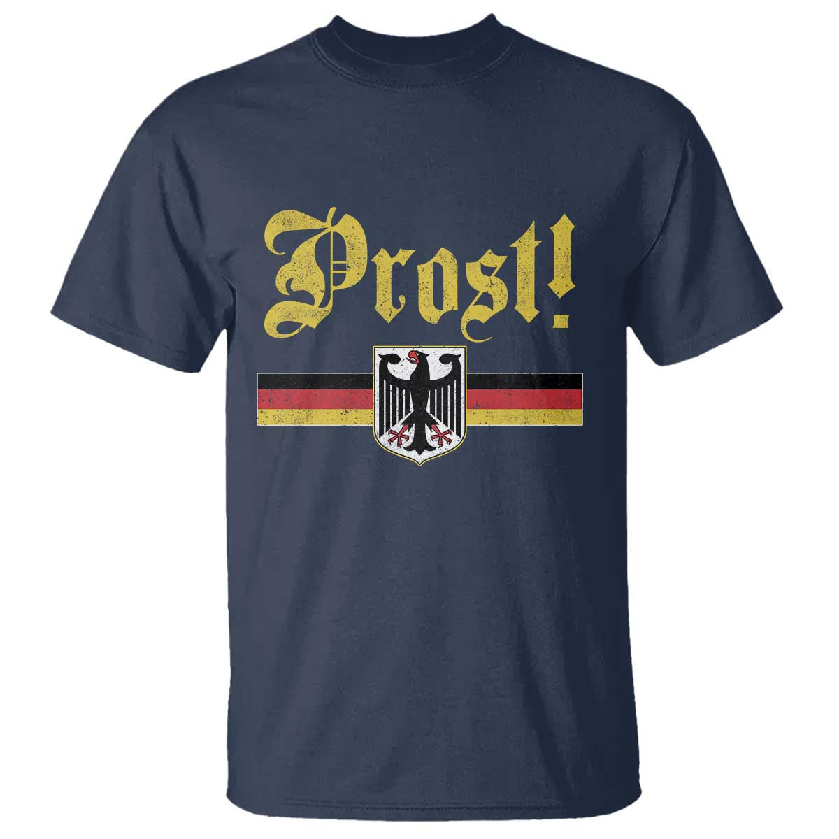 Prost Oktoberfest Beer Drinking T Shirt German Flag Bundesadler Coat of Arms