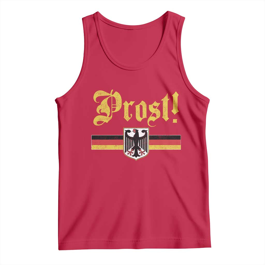 Prost Oktoberfest Beer Drinking Tank Top German Flag Bundesadler Coat of Arms