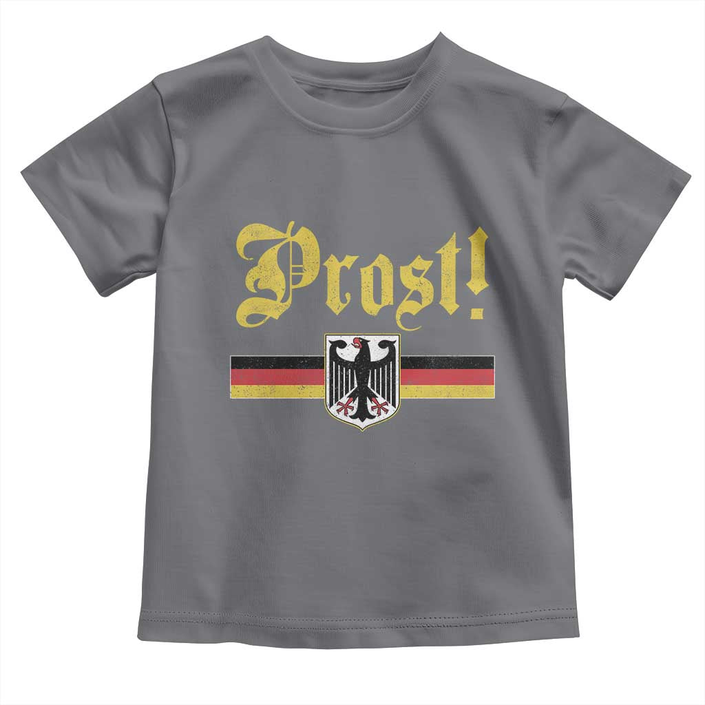 Prost Oktoberfest Beer Drinking Toddler T Shirt German Flag Bundesadler Coat of Arms