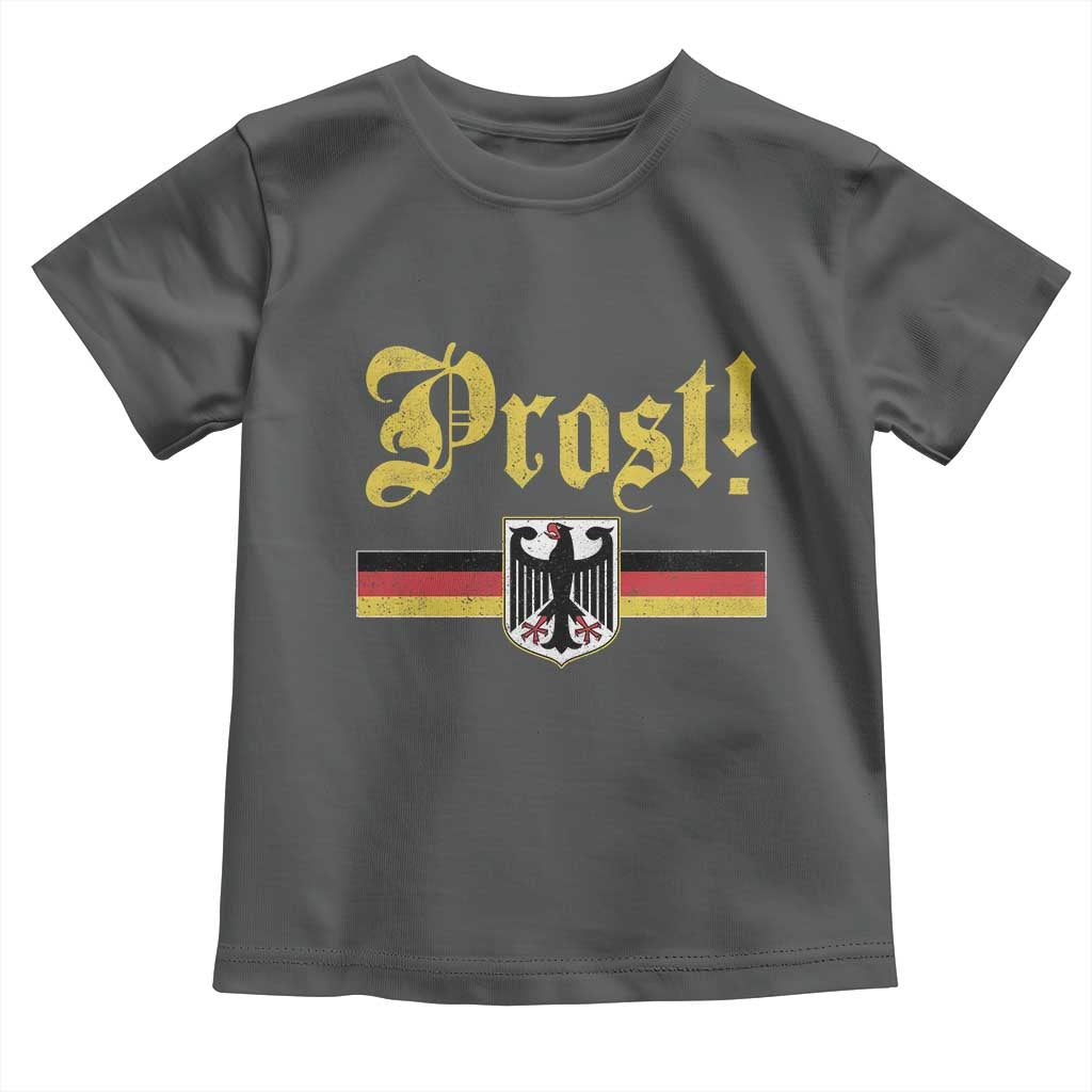 Prost Oktoberfest Beer Drinking Toddler T Shirt German Flag Bundesadler Coat of Arms