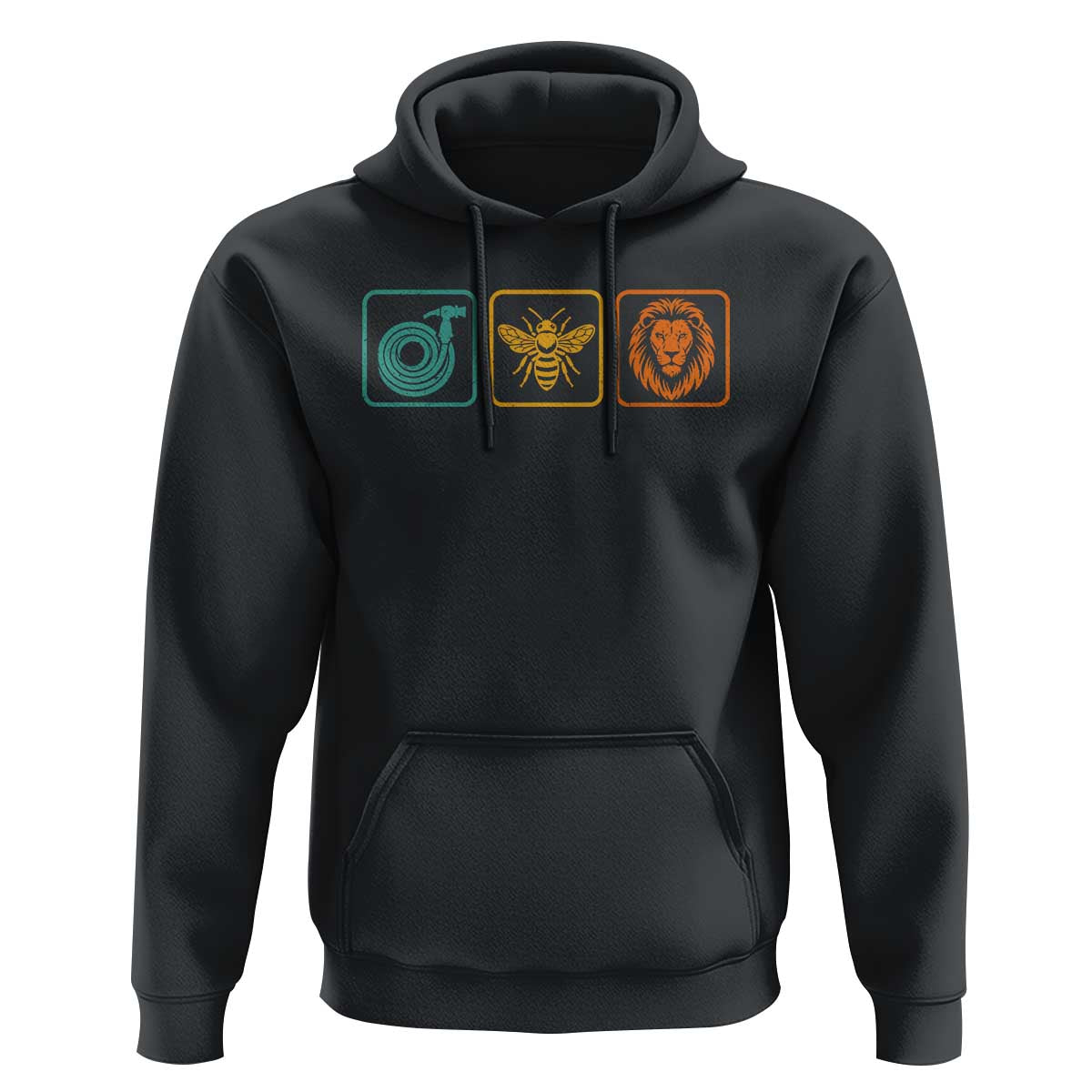 Hose Bee Lion Icons Funny Meme Retro Hoodie