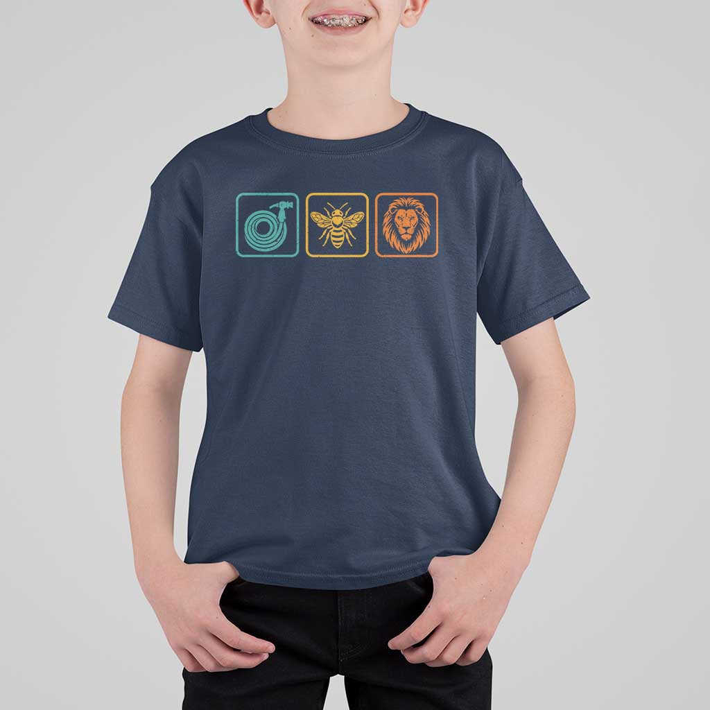Hose Bee Lion Icons Funny Meme Retro T Shirt For Kid
