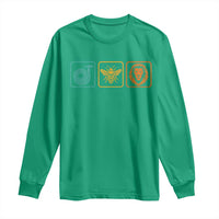 Hose Bee Lion Icons Funny Meme Retro Long Sleeve Shirt