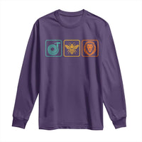 Hose Bee Lion Icons Funny Meme Retro Long Sleeve Shirt
