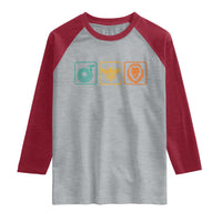 Hose Bee Lion Icons Funny Meme Retro Raglan Shirt